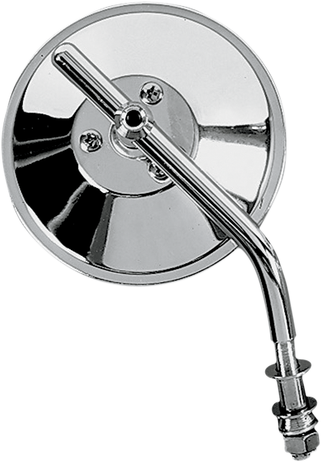 Drag Specialties Mirror - Custom - Side View - Round - Chrome - Left/Right - 4" - Each