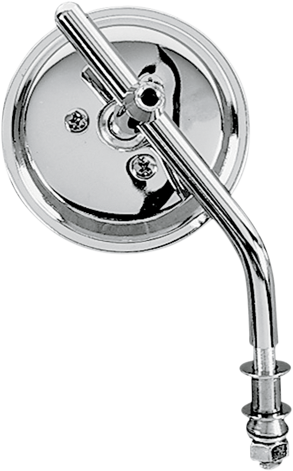 Drag Specialties Mirror - Custom - Side View - Round - Chrome - Left/Right - 3" - Each
