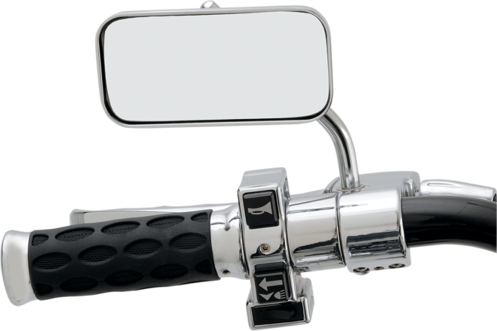 Drag Specialties Mirror - Side View - Rectangle - Chrome - Each