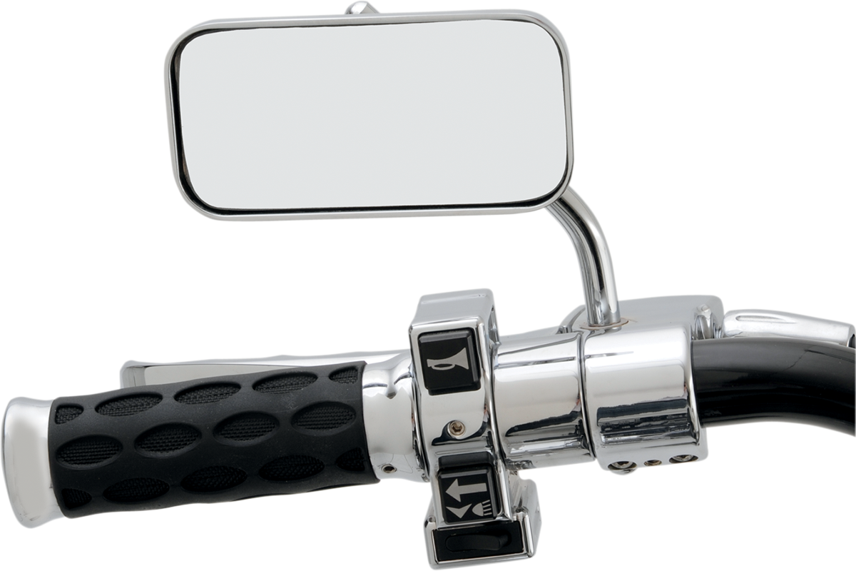 Drag Specialties Mirror - Side View - Rectangle - Chrome - Each