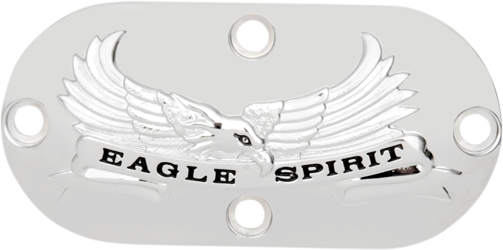 Drag Specialties Inspection Cover - "Eagle Spirit" - Chrome