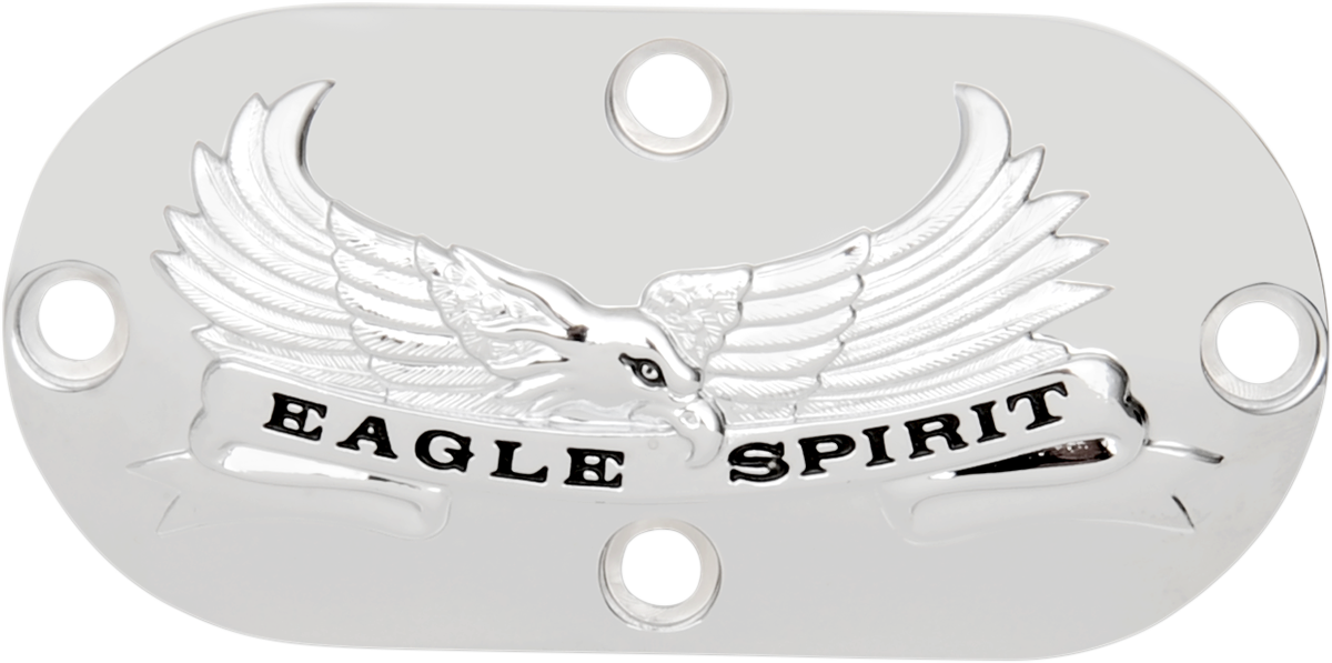 Drag Specialties Inspection Cover - "Eagle Spirit" - Chrome