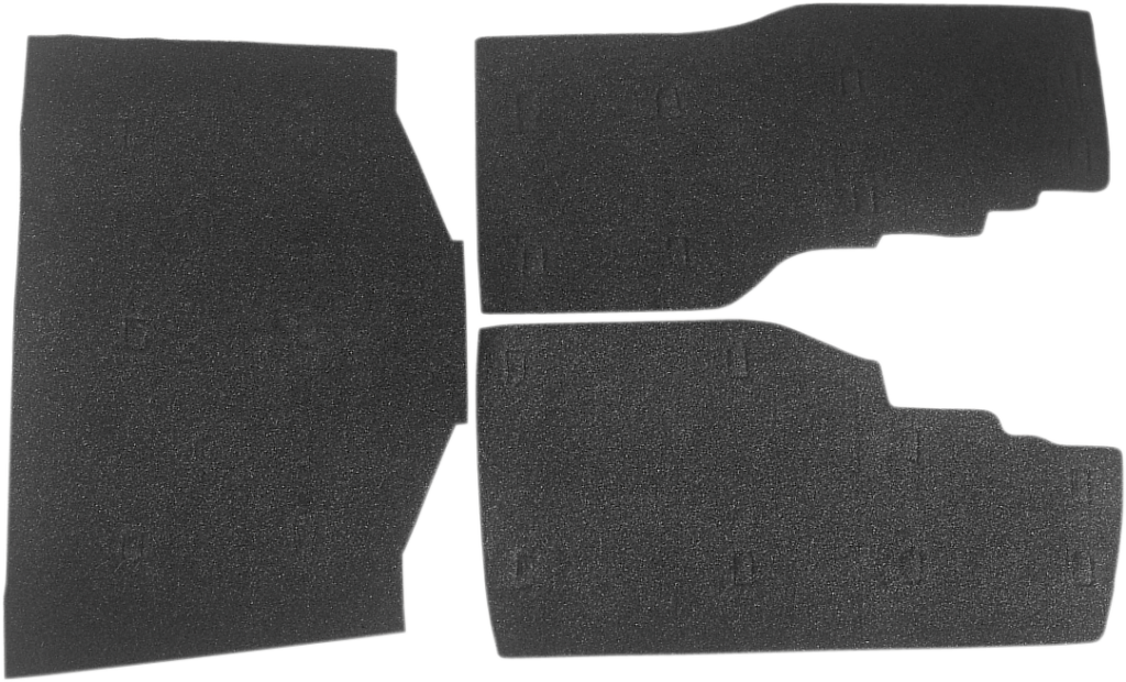 Drag Specialties Saddlebag/Tourbox Floormats - Black - Gold Wing '88-'00