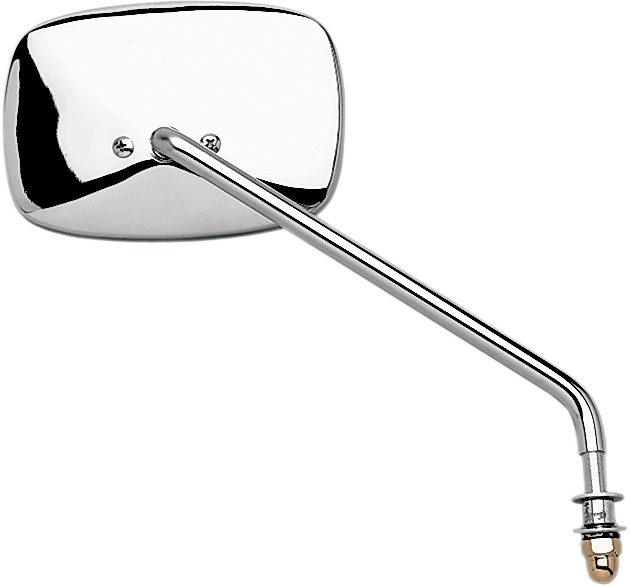 EMGO Mirror - Side View - Plain Face/Rectangle - Long Stem - Right - Screw-In - Each