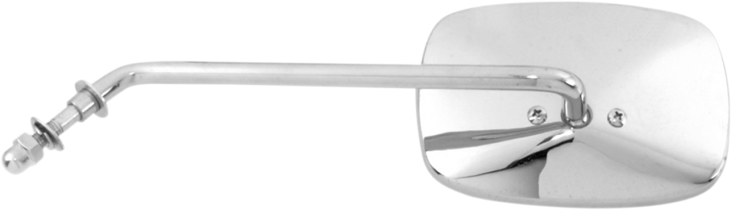 EMGO Mirror - Side View - Plain Face/Rectangle - Long Stem - Left - Screw-In - Each