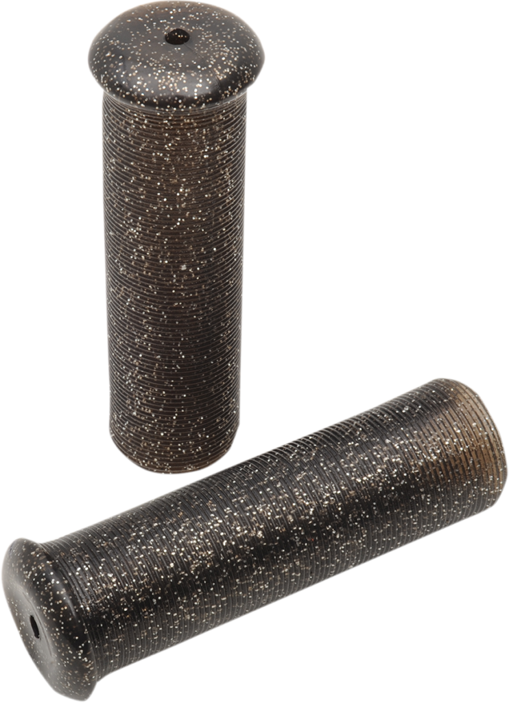 EMGO Star Fire Flake Grips - Retro - Metal - 7/8" - Black