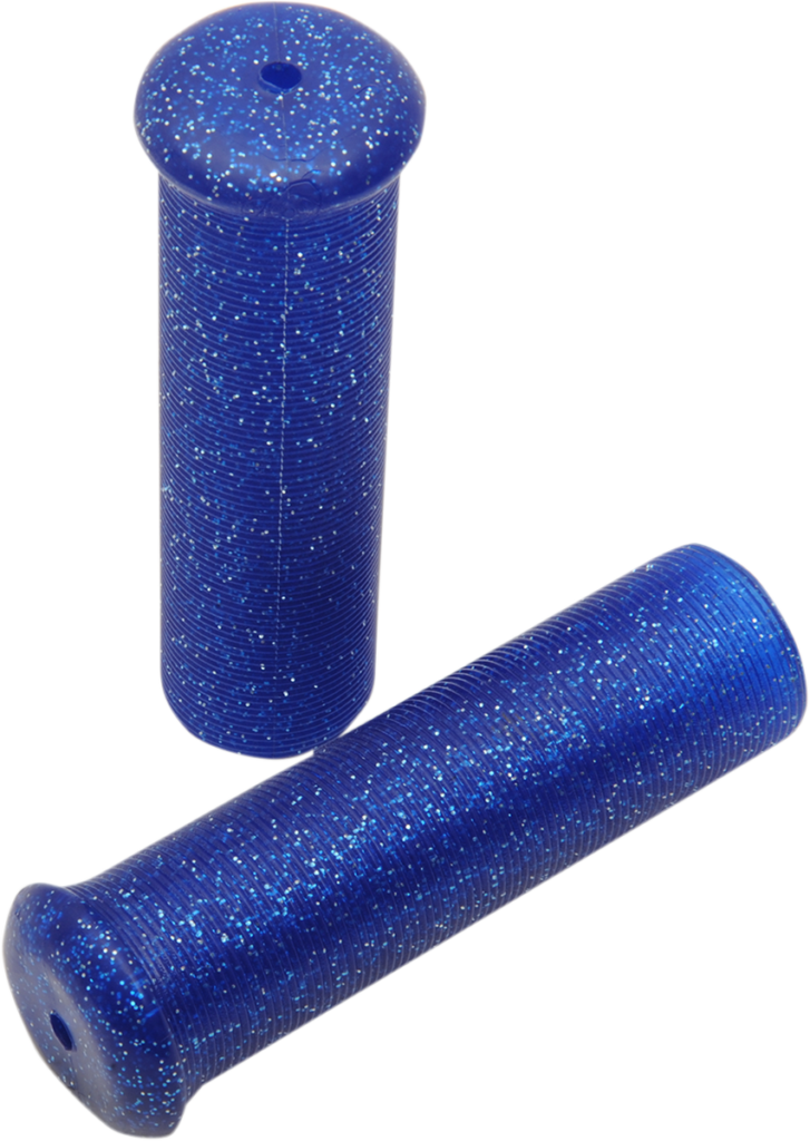 EMGO Star Fire Flake Grips - Retro - Metal - 7/8" - Blue