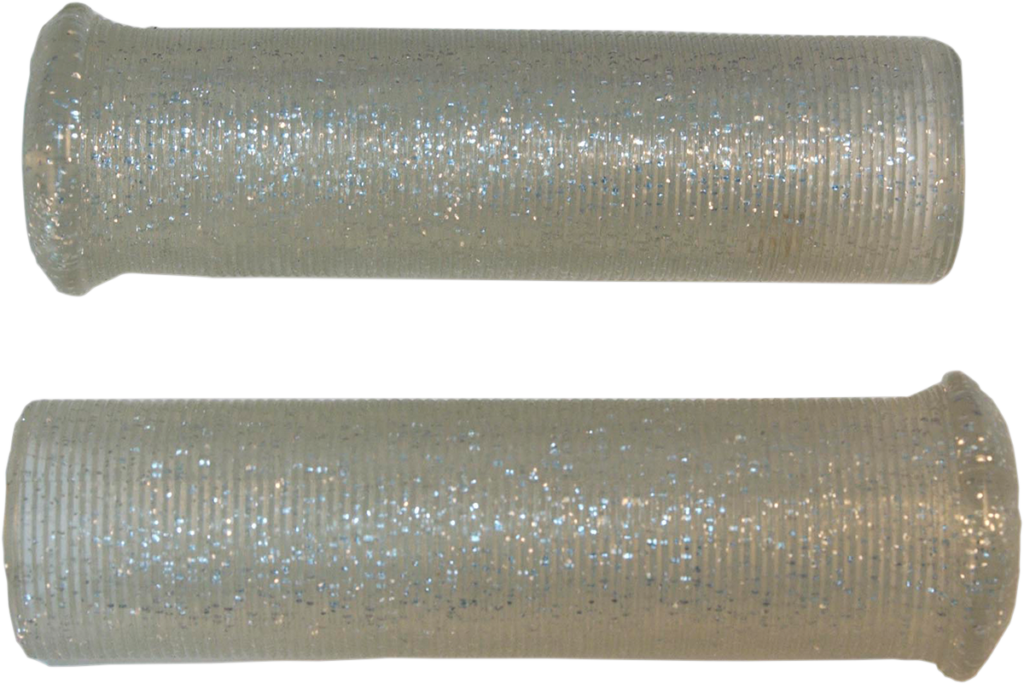 EMGO Star Fire Flake Grips - Retro - Metal - 7/8" - Silver
