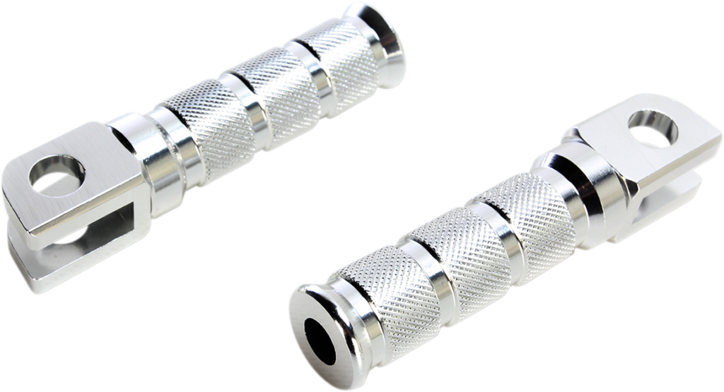 EMGO Front Foot Pegs - Silver - Suzuki