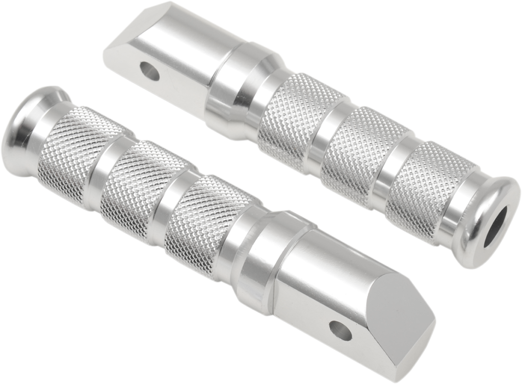 EMGO Rear Foot Pegs - Silver - Honda