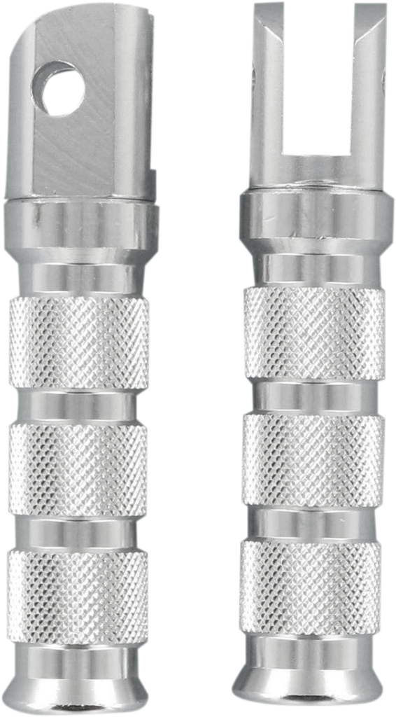 EMGO Rear Foot Pegs - Silver - Suzuki
