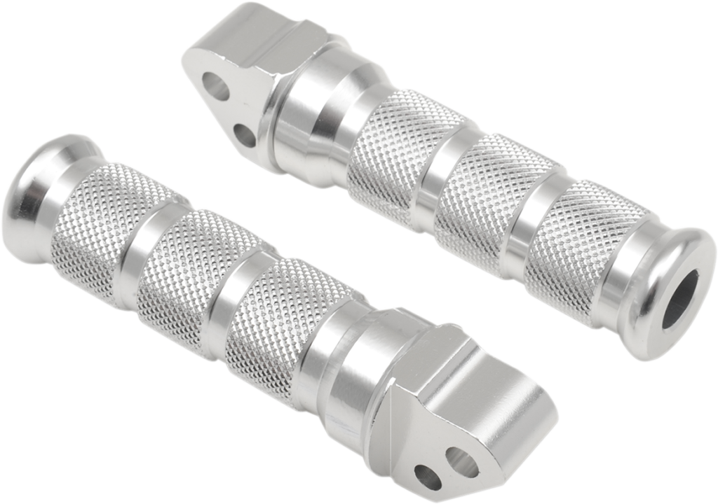 EMGO Rear Foot Pegs - Silver - Suzuki