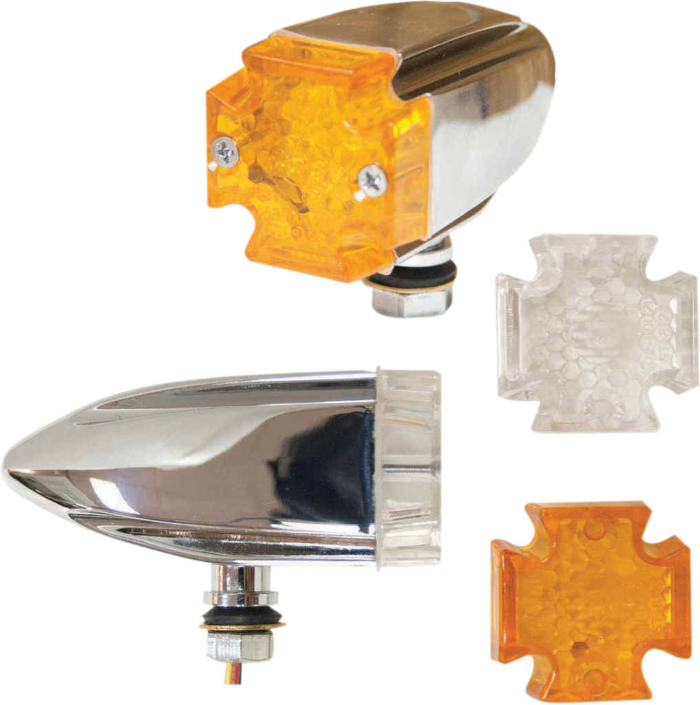 EMGO LED Maltese Deco Lights - Amber and Clear Lens