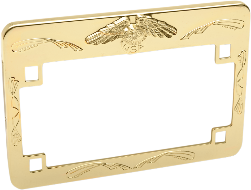 EMGO Eagle License Plate Frame - Gold
