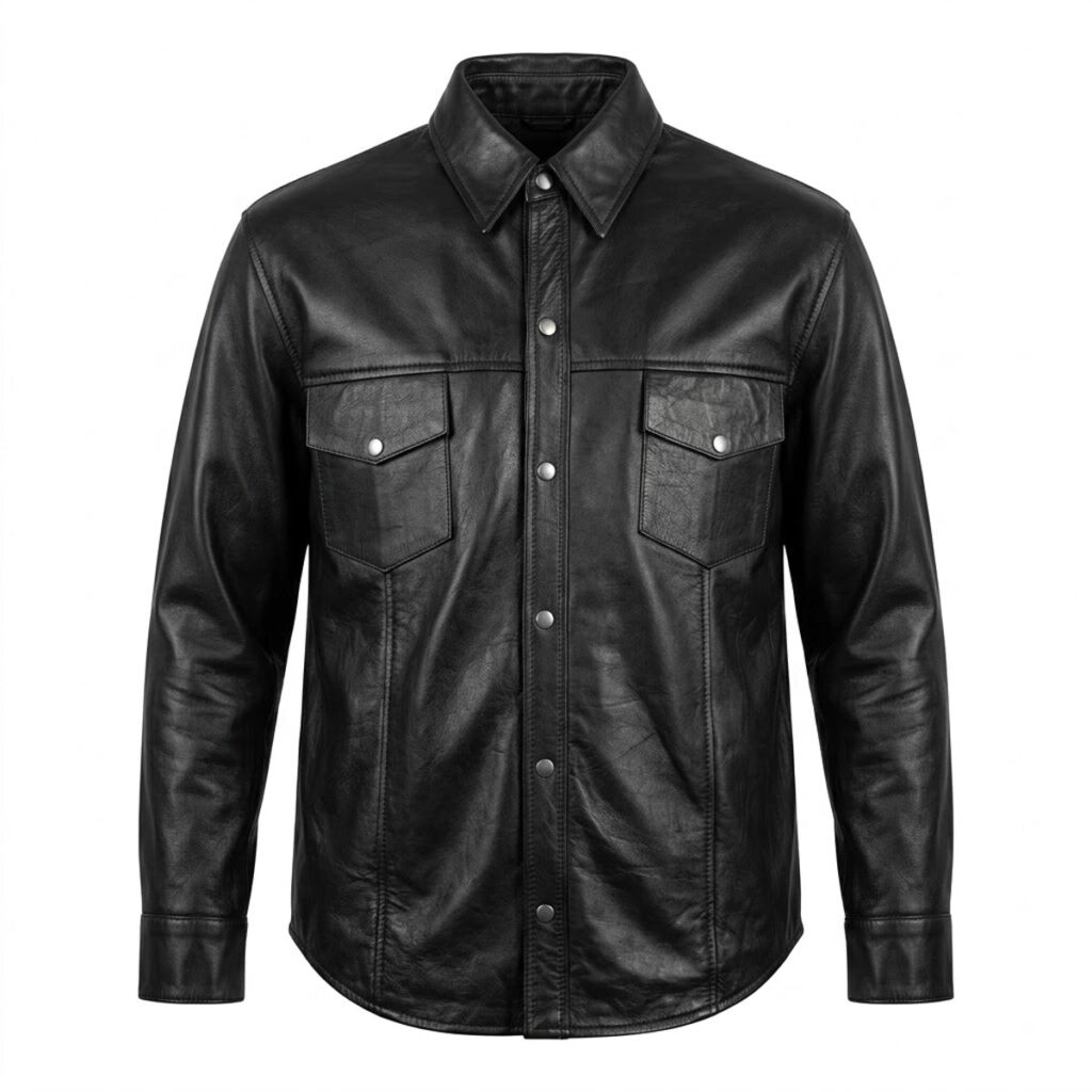 Alter Ego Titan - Men's Shirt style Premium Leather Biker Jacket