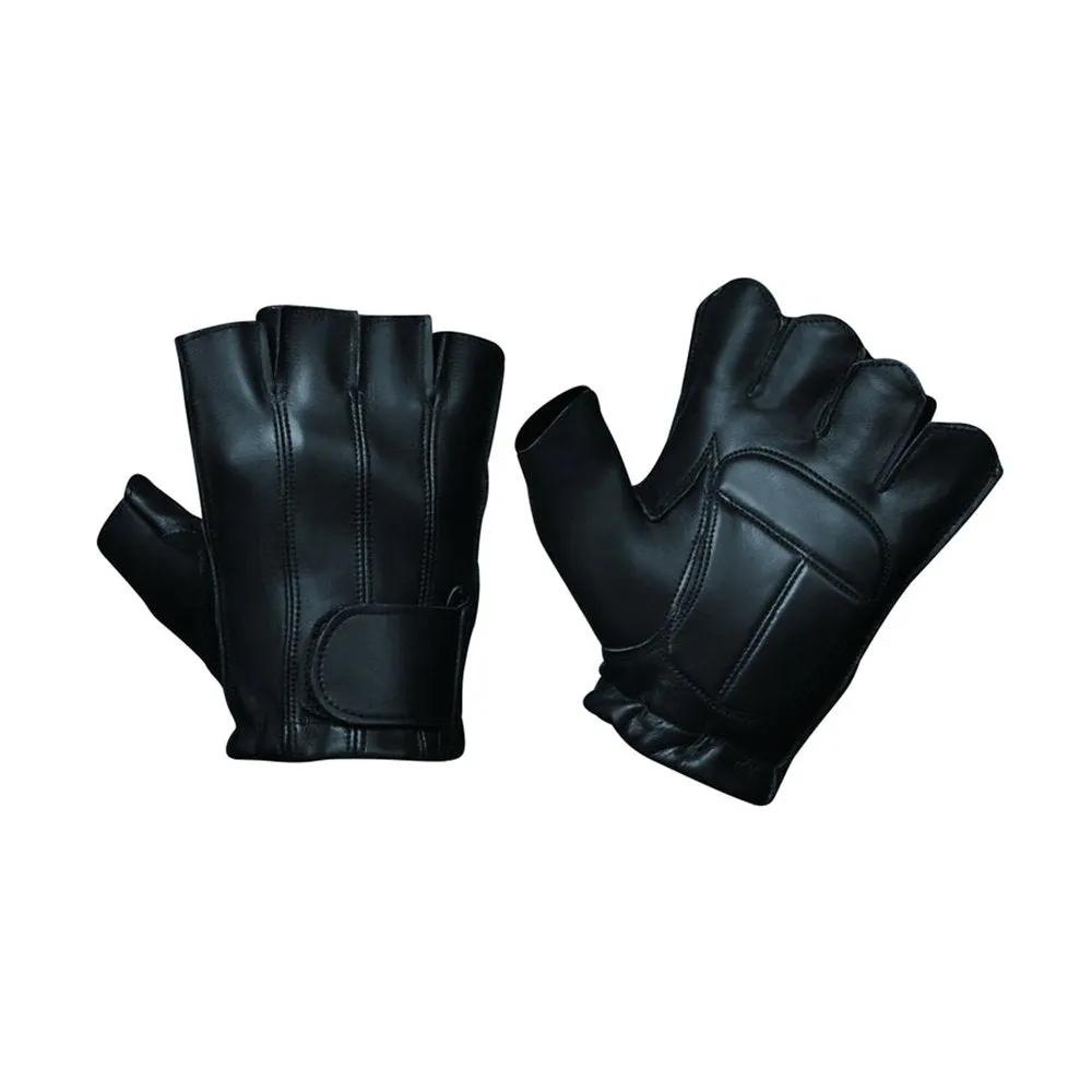 Unik Palmguard Men's Leather Fingerless Gloves