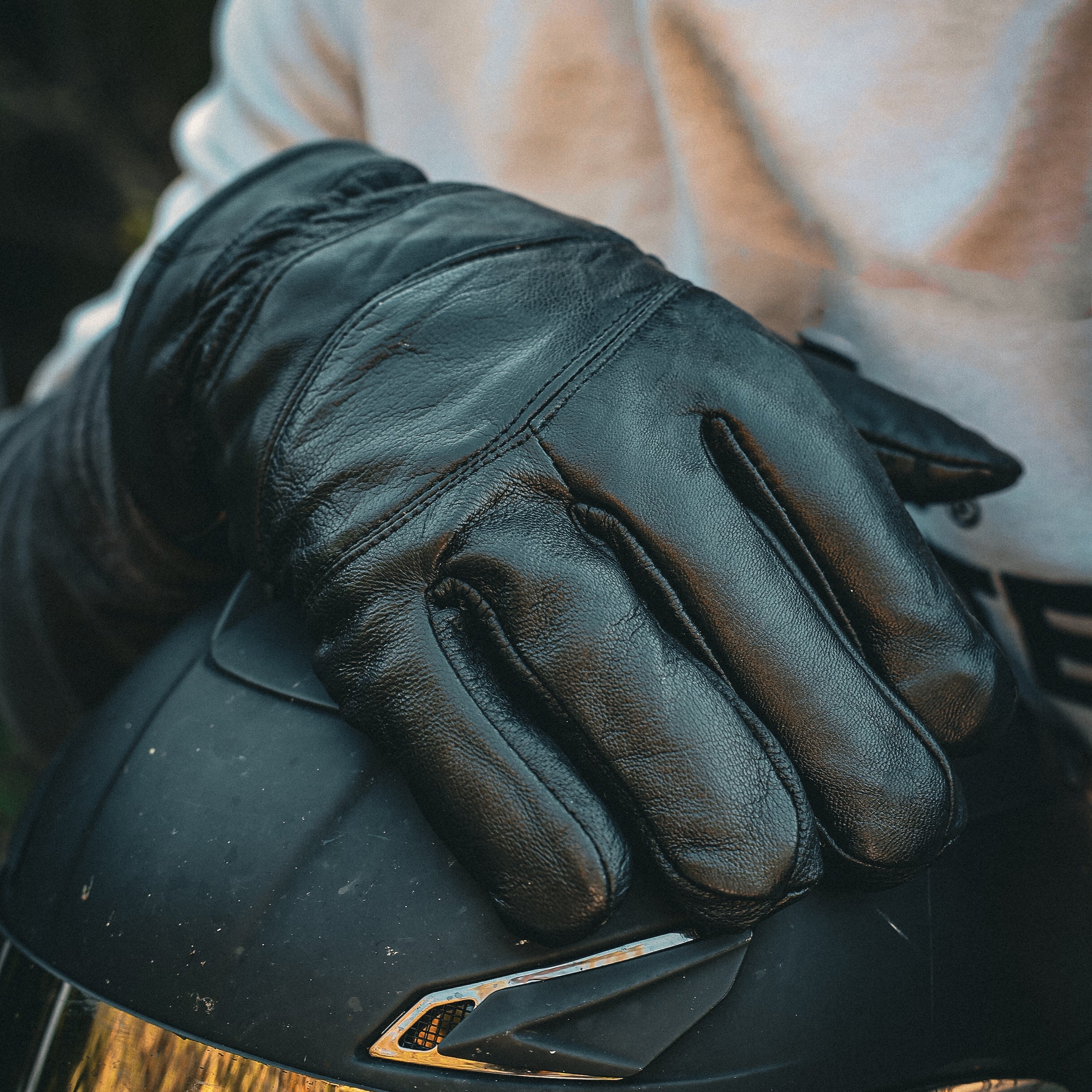 Unik SteadyGrip - Men's Leather Motorcycle Gloves - Image 2