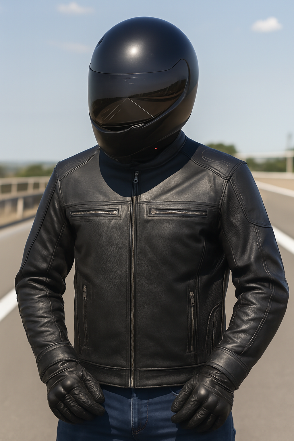 Alter Ego Highwayman - Men's Premium Leather Motorcycle Jacket - Image 2