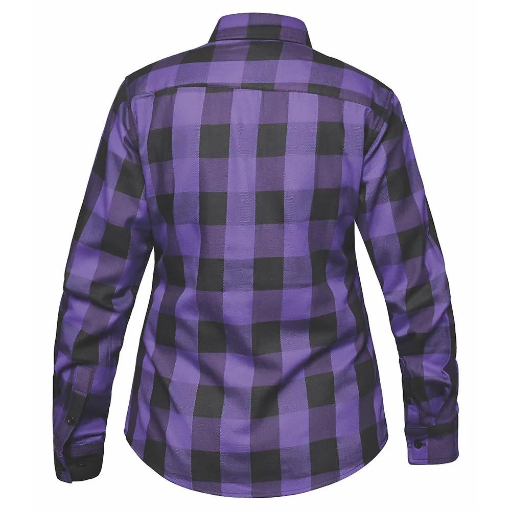 Unik Valkarie - Women's armored Motorcycle Flannel Shirt - Image 2