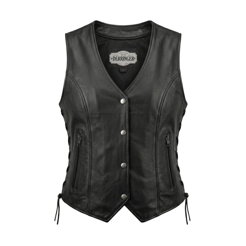 Alter Ego Beth - Women's Premium Lambskin Leather Motorcycle Vest