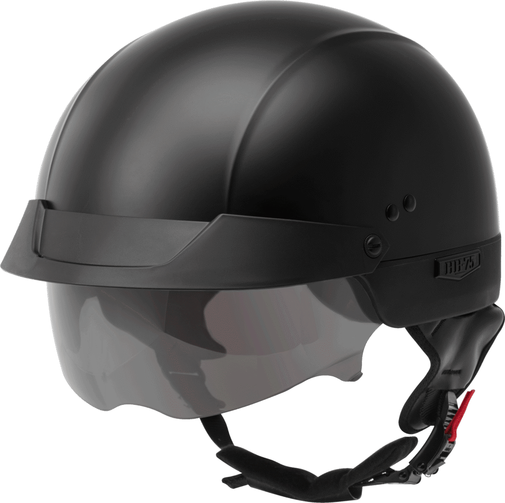 GMAX HH-75 Half Helmet – Matte Black
