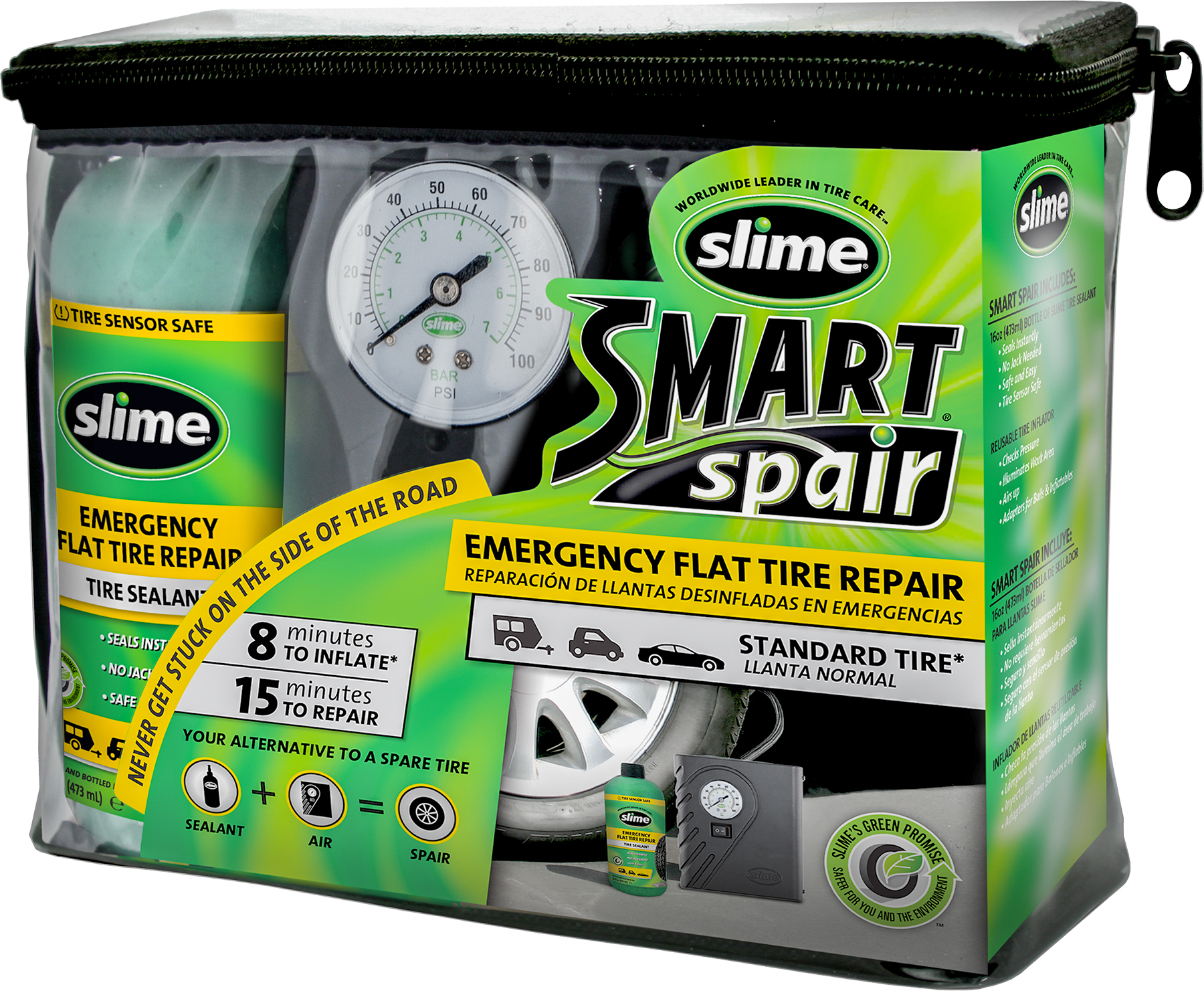 SLIME Smart Spair Tire Repair Kit — 50107