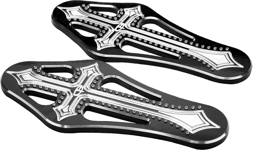 PREC. BILLET Floorboards Rider Darkside Black