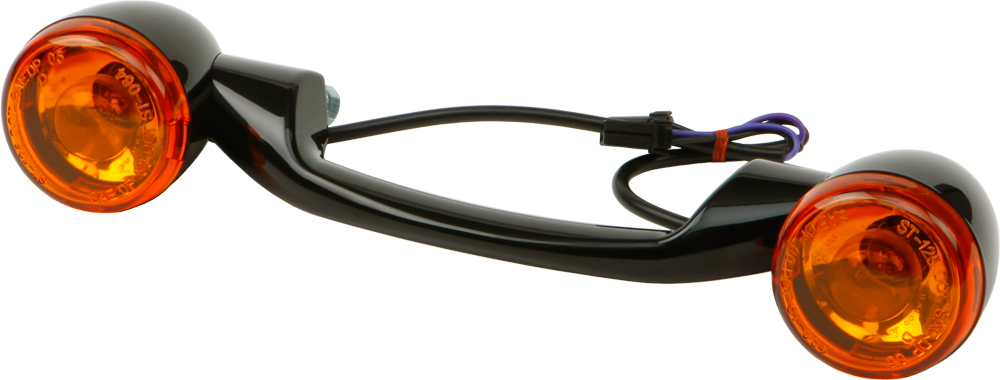 HARDDRIVE Turnsignal Light Bar Black W/Amber Lenses