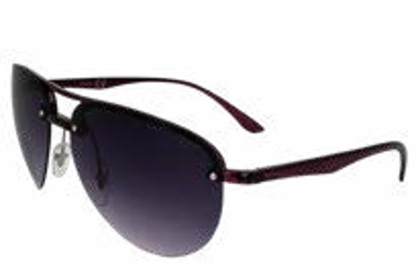 AlterImage Amelia Sunglasses — Gloss Dark Purple / Gradient Smoke