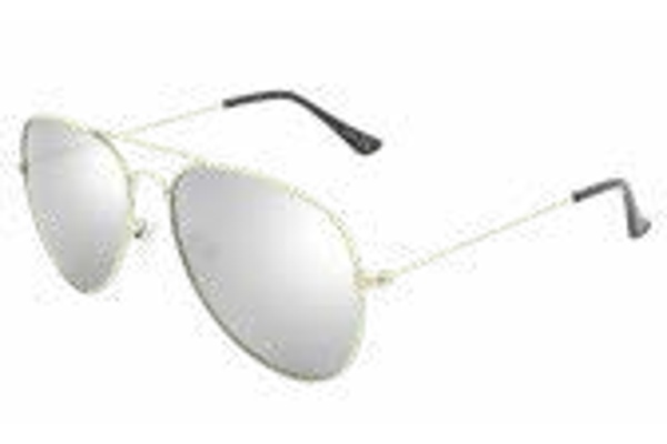 AlterImage Aviator 6 Sunglasses — Silver / Flash Mirror
