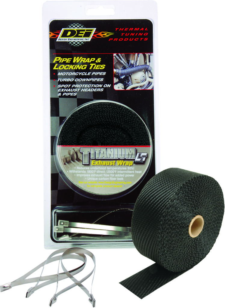 DEI Pipe Wrap & Locking Ties Black Titanium — 901139