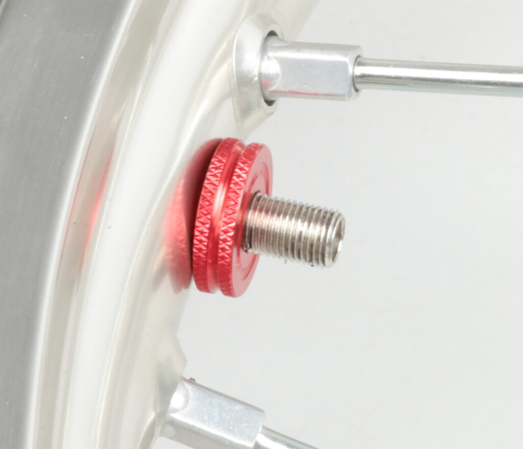 DRC Air Valve Big Nut Red — D59-04-220