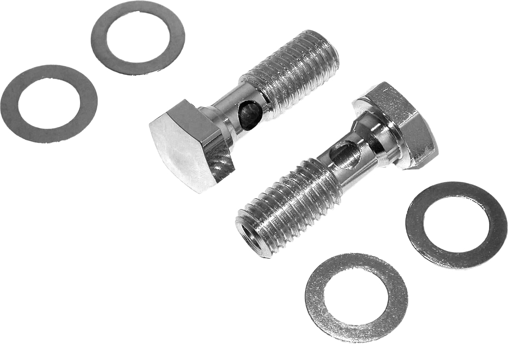 HARDDRIVE Breather Bolts Chrome Pair Evo Bigtwin, XL