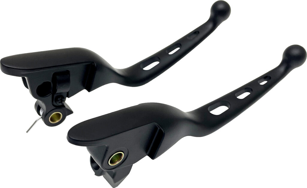 HARDDRIVE 3-Hole Lever Set Black FLT 2021–2025 Cable Clutch — 053845