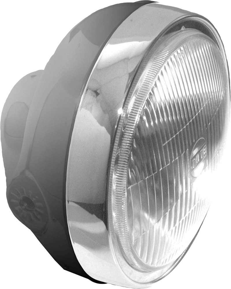 EMGO Headlight Hon Style 6 1/4" Black