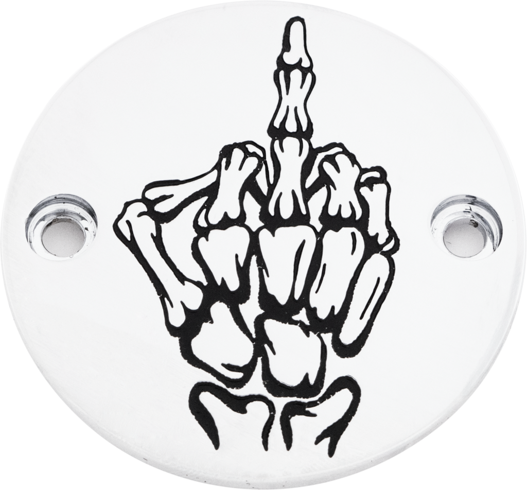 M8 Timer Cover Bone Finger Chrome