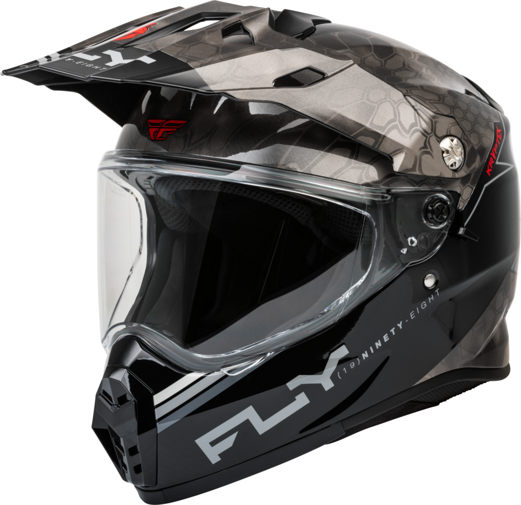 FLY RACING Trekker Kryptek Conceal Helmet (2024) — Black/Grey/White