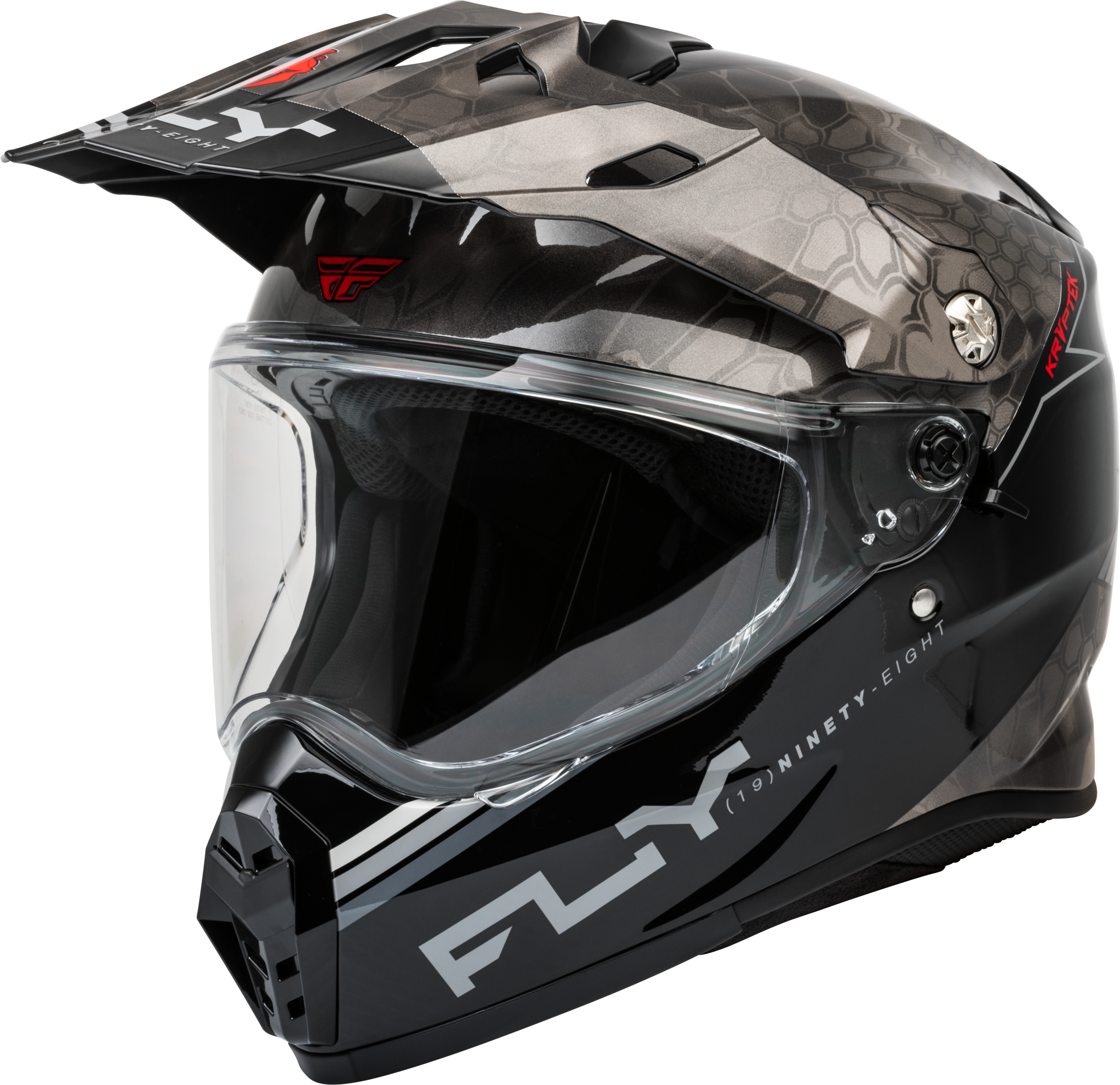 FLY RACING Trekker Kryptek Conceal Helmet (2024) — Black/Grey/White