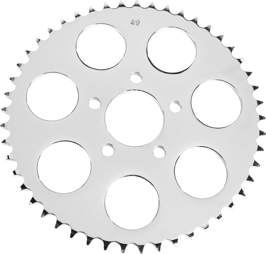 HARDDRIVE Rear Sprocket 49T Chrome Big Twin 2000–2013 — 201653
