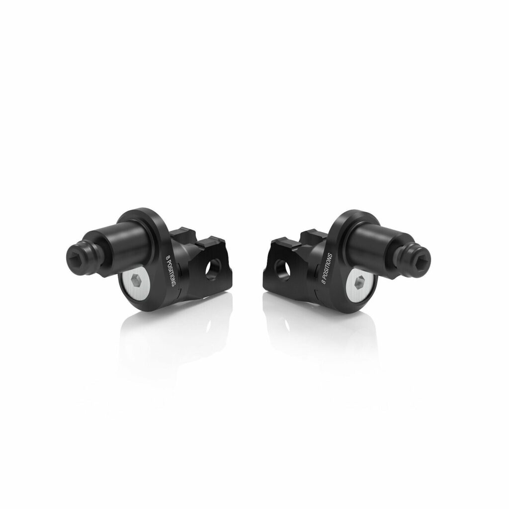 RIZOMA Eccesntric Footpeg Mount Kit Rider Adjust Black Pr — PE814B