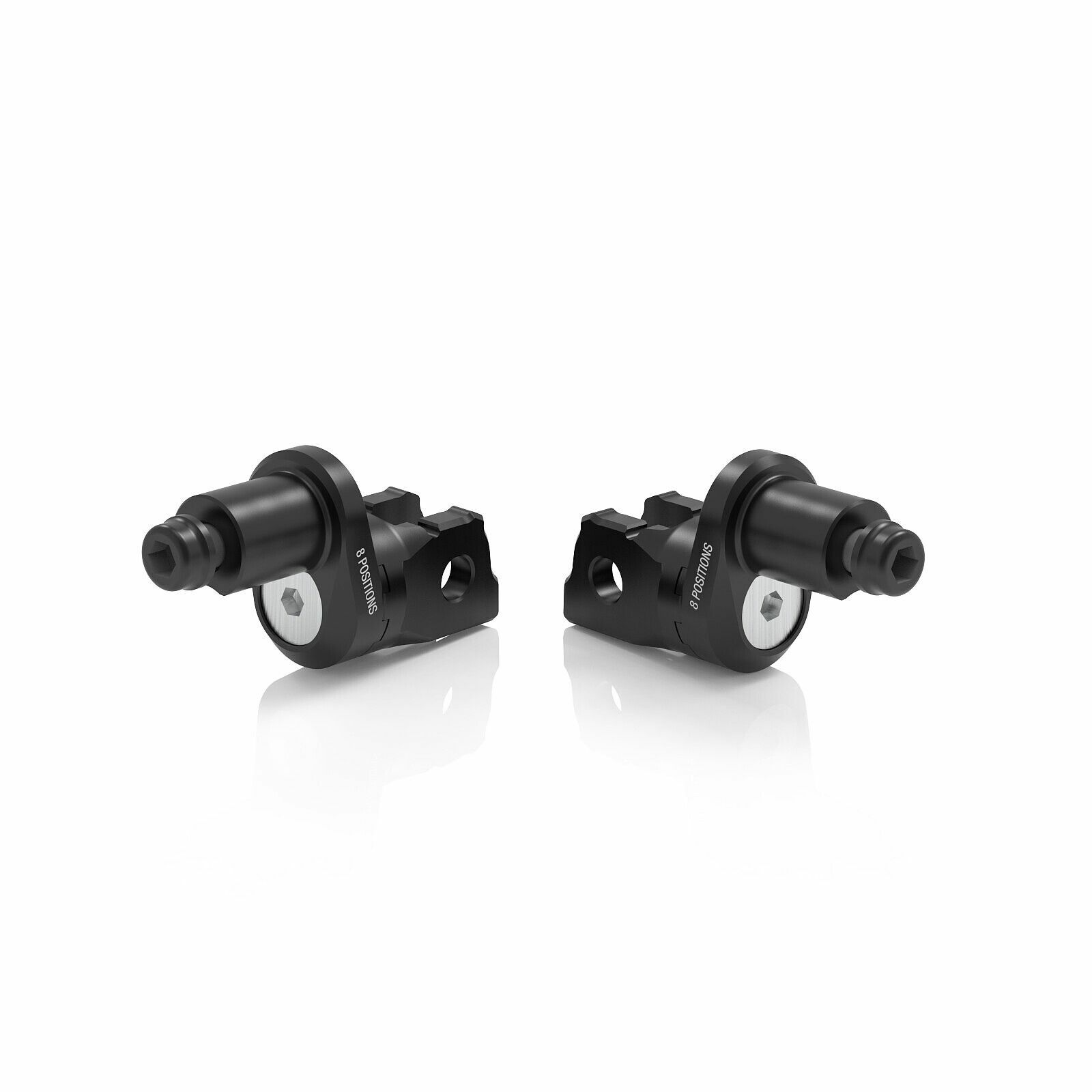 RIZOMA Eccesntric Footpeg Mount Kit Rider Adjust Black Pr — PE814B