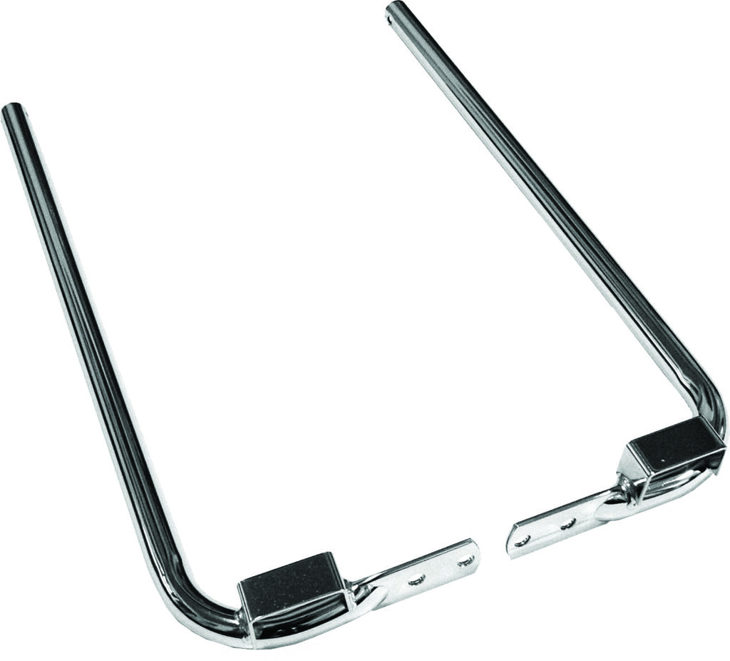 HARDDRIVE Saddlebag Support Kit Chrome FLH/FLT 1985–2008 — 302261