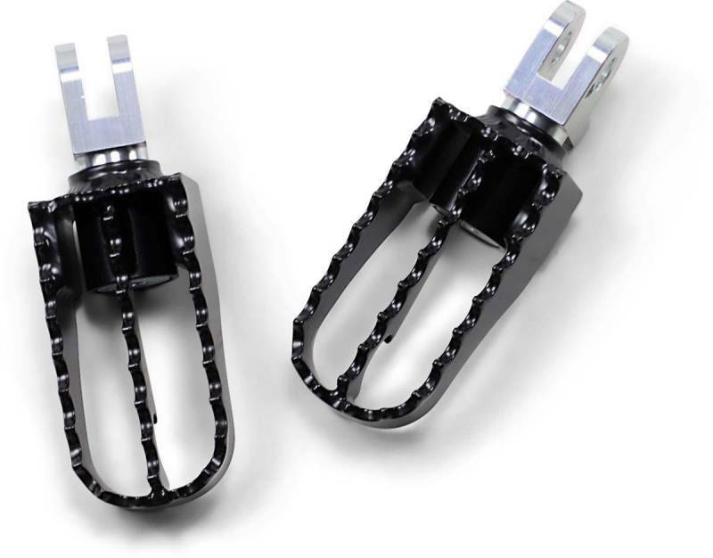 BURLY BRAND Mx Style Pass Foot Pegs Tri Pr Black — B13-1006B