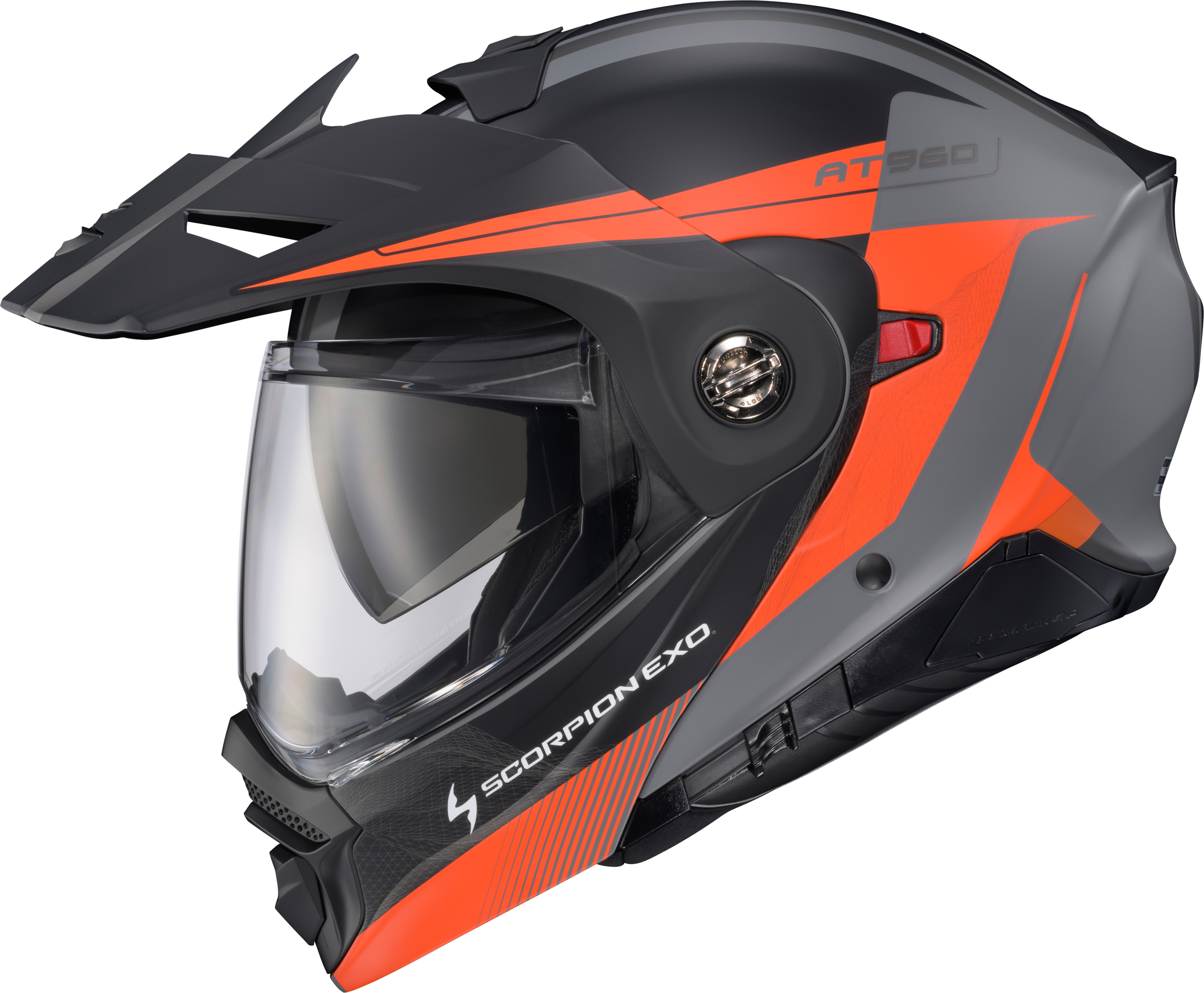 SCORPION EXO EXO-AT960 TOPOGRAPHIC 2 Modular Helmet — Orange/Grey