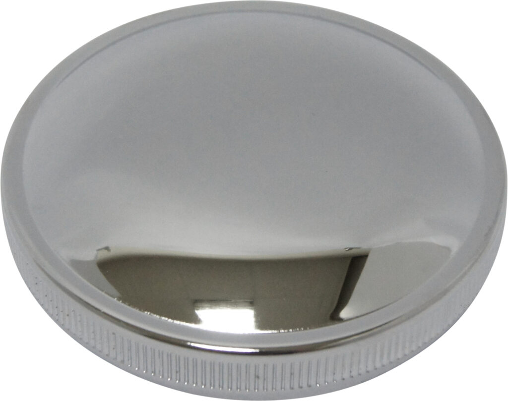 HARDDRIVE Cam Style Gas Cap Single Chrome Vented — 75-003