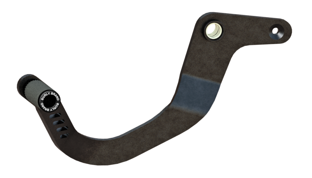 BURLY BRAND Slash Cut Shift Lever Black — B13-1207B