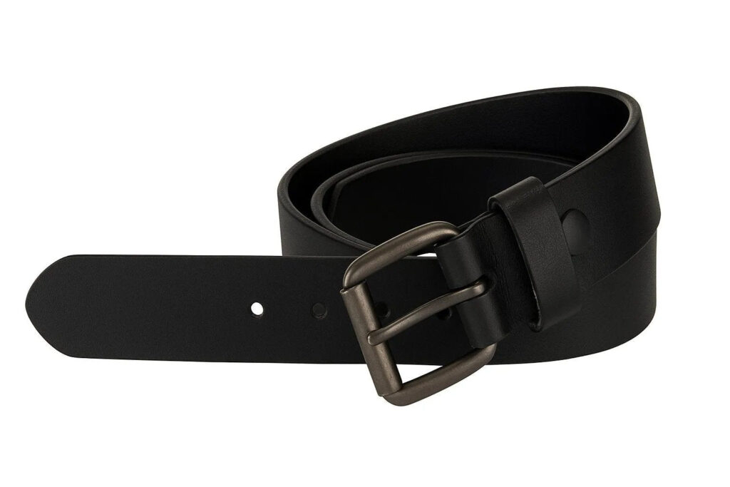 Unik Classic Smooth Premium Black Leather Belt