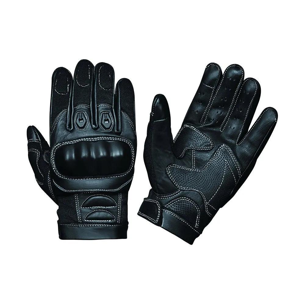 Unik ImpactShield - Men's Leather/Mesh Motorcycle Gloves