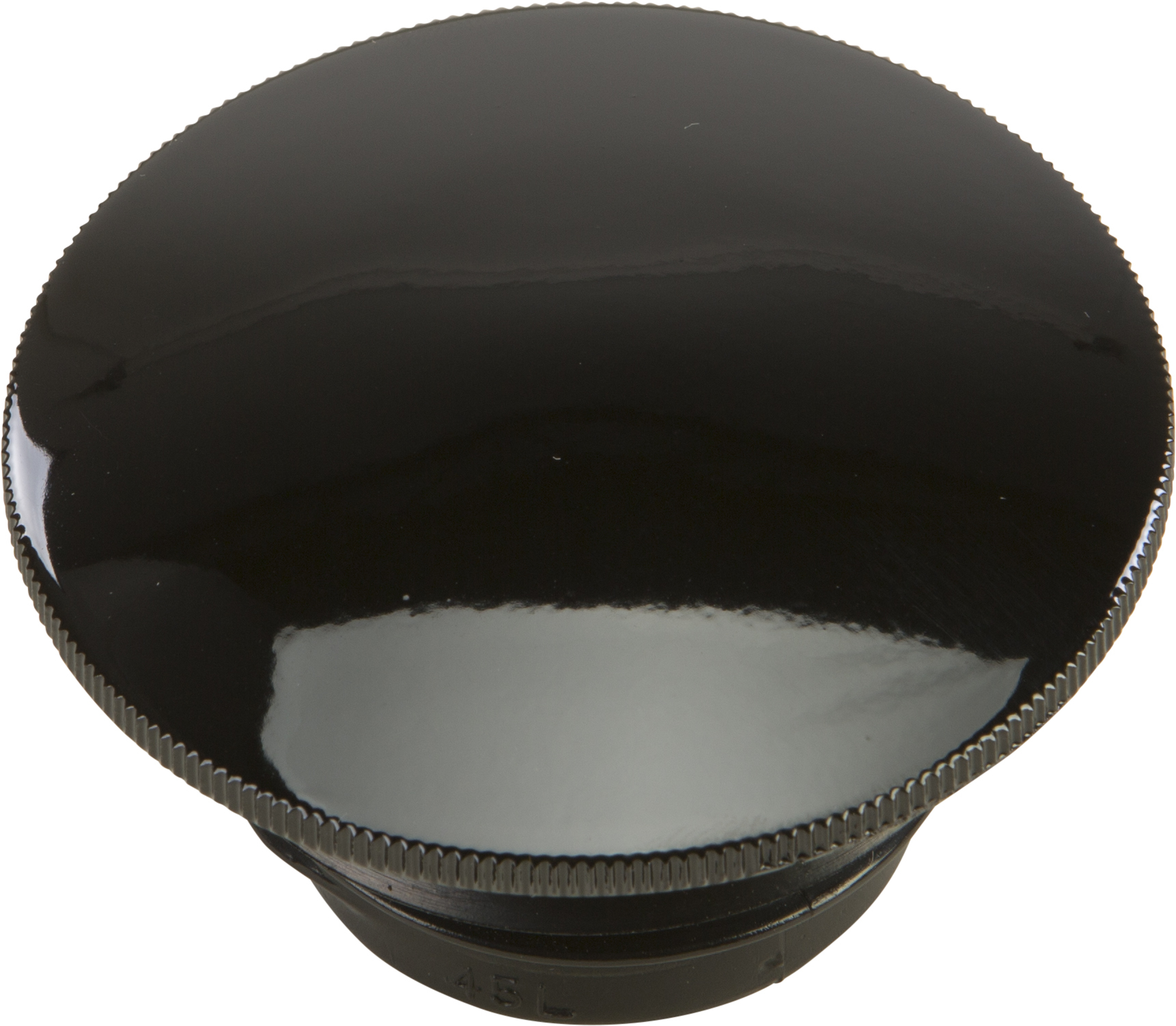 HARDDRIVE Gas Cap Screw-In Smooth Non-Vented Gloss Black `96-25 — 012773