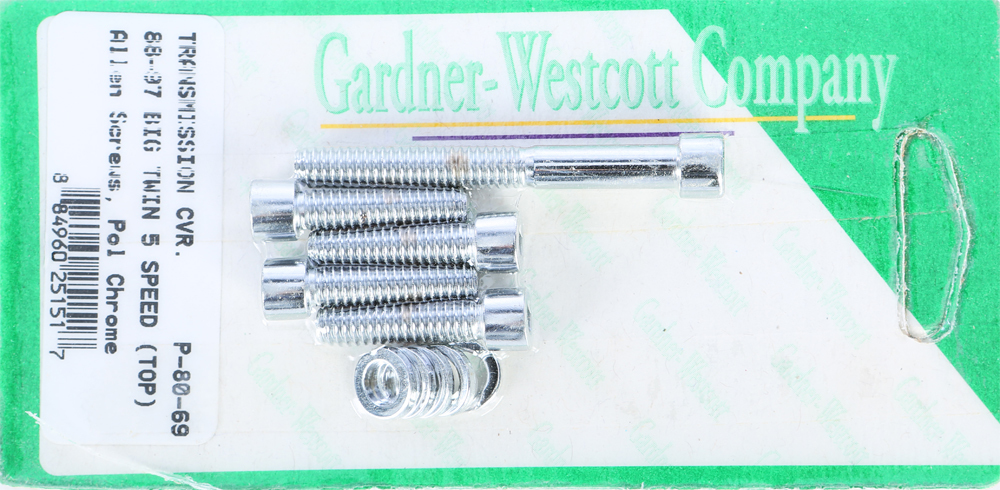 Gardner-Westcott Transmission Top Cover Hardware Kit — 1988–1997 Big Twin